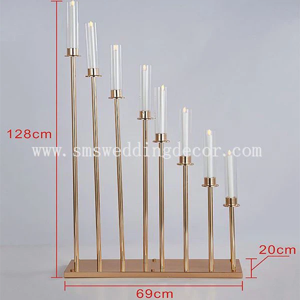 gold candelabra modern
